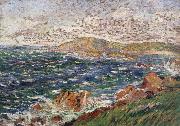 Paul Signac stiff northwest breeze oil painting picture wholesale